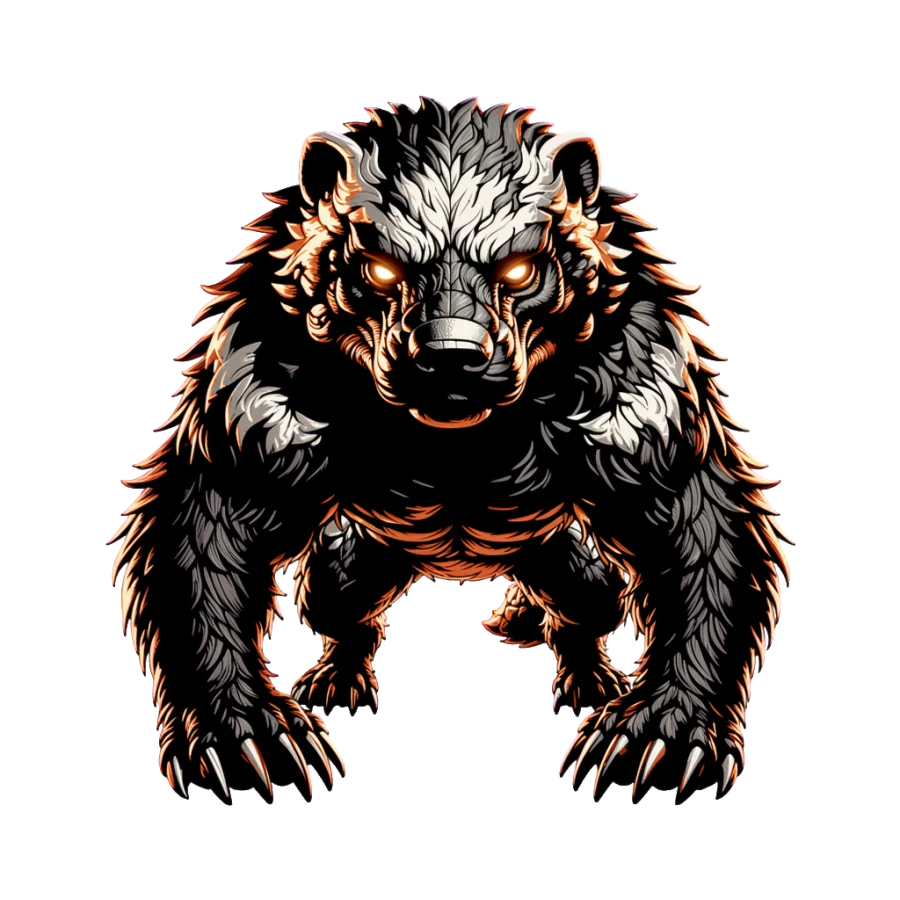 Harry the honey badger, the hardworking honey badger in the Optimus crew